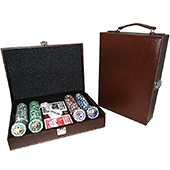Фотография Набор для покера на 200 фишек (кожаный кейс) [=city]