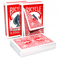 Фотография Карты для фокусов Bicycle с двойной рубашкой - красная/красная (К-035) [=city]